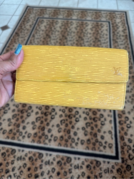 Louis Vuitton Handbags - Louis Vuitton Sarah Trésor International Wallet in Yellow/Purple Epi Leather